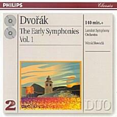 [중고] dvorak / early symphonies vol.1 / rowicki(2cd, 수입)