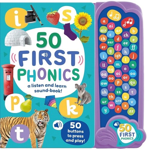 50 BUTTON PHOTO SOUND BOOK - FIRST PHONICS (Hardcover)