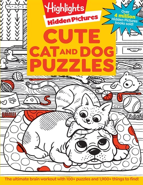 Cute Cat and Dog Puzzles: Cute Cat and Dog Puzzles (Hidden Pictures Puzzles) Cat & Dog Puzzles Activity Book for Kids with 144 Pages of Cute and Fun P (Paperback)