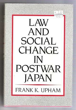 [중고] Law and Social Change in Postwar Japan (Hardcover)