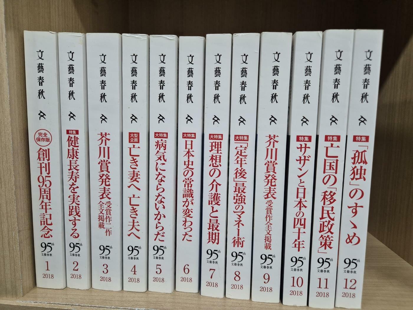 [중고] 文藝春秋 문예춘추39권 2018년~2021년 (paperback)