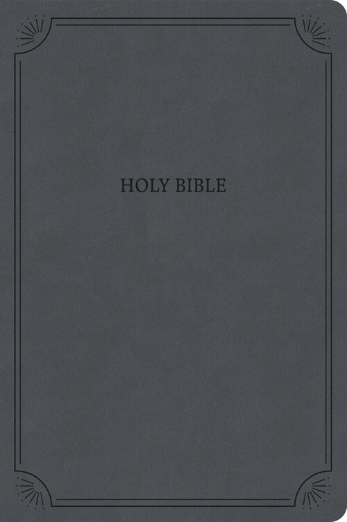 NASB Large Print Thinline Bible, Value Edition, Charcoal Leathertouch (Imitation Leather)