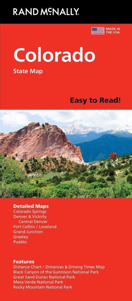 Rand McNally Easy to Read: Colorado State Map (Folded)