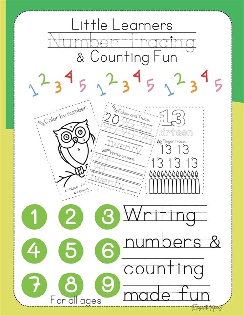 Little Learners Number Tracing and Counting: Little Learners Number Tracing and Counting making writing numbers and counting fun and easy for all ages (Paperback)