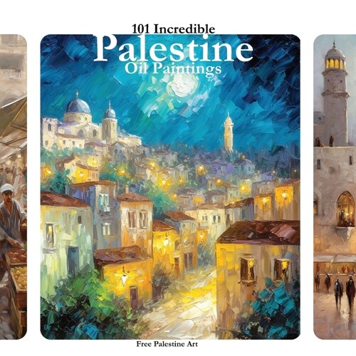 101 Incredible PALESTINE Oil Paintings: Palestinian Art in Support of Palestine (Paperback)