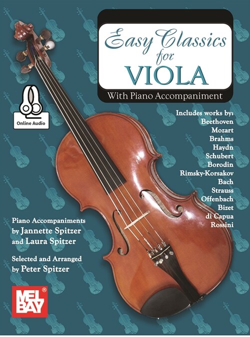 Easy Classics for Viola with Piano Accompaniment (Paperback)