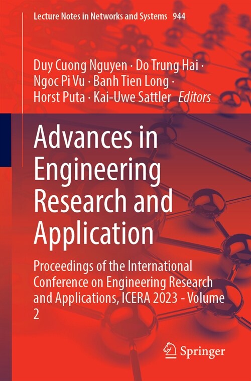 Advances in Engineering Research and Application: Proceedings of the International Conference on Engineering Research and Applications, Icera 2023 - V (Paperback, 2024)