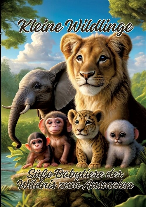 Kleine Wildlinge: S廻e Babytiere der Wildnis zum Ausmalen (Paperback)