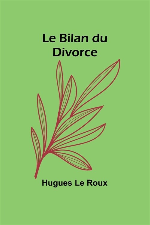 Le Bilan du Divorce (Paperback)