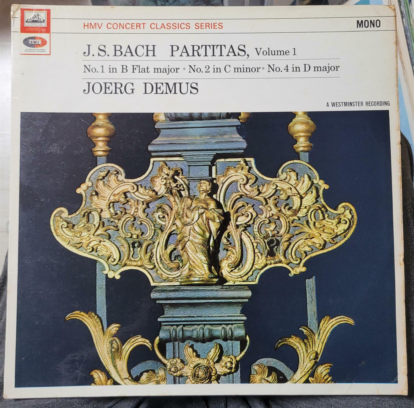 [중고] [수입][LP] Jorg Demus - 바흐 : 파르티타 1.2 & 4번 (모노)(영국)