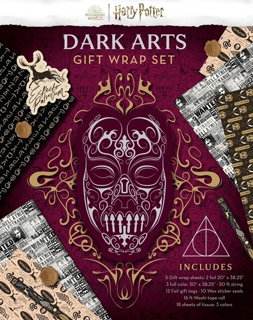 Harry Potter: Dark Arts Gift Wrap Stationery Set (Kit)