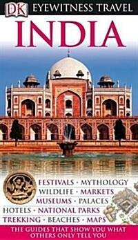 [중고] DK Eyewitness Travel Guide: India (Hardcover)
