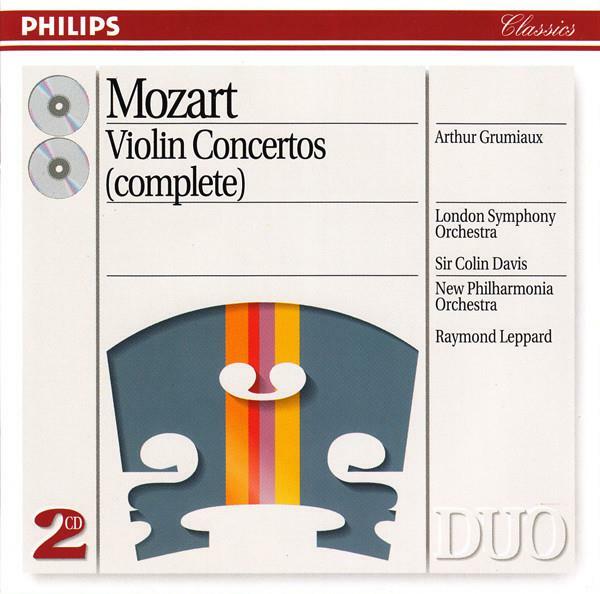 [중고] Mozart, Arthur Grumiaux /Violin Concertos (Complete) 2CD (미국수입반)
