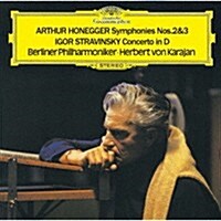 [수입] Herbert Von Karajan - 오네게르: 교향곡 2, 3번, 스트라빈스키: 현악 협주곡 (Honegger: Symphonies Nos.2 & 3, Stravinsky: Concerto In D For String Orchestra) (SHM-CD)(일본반)