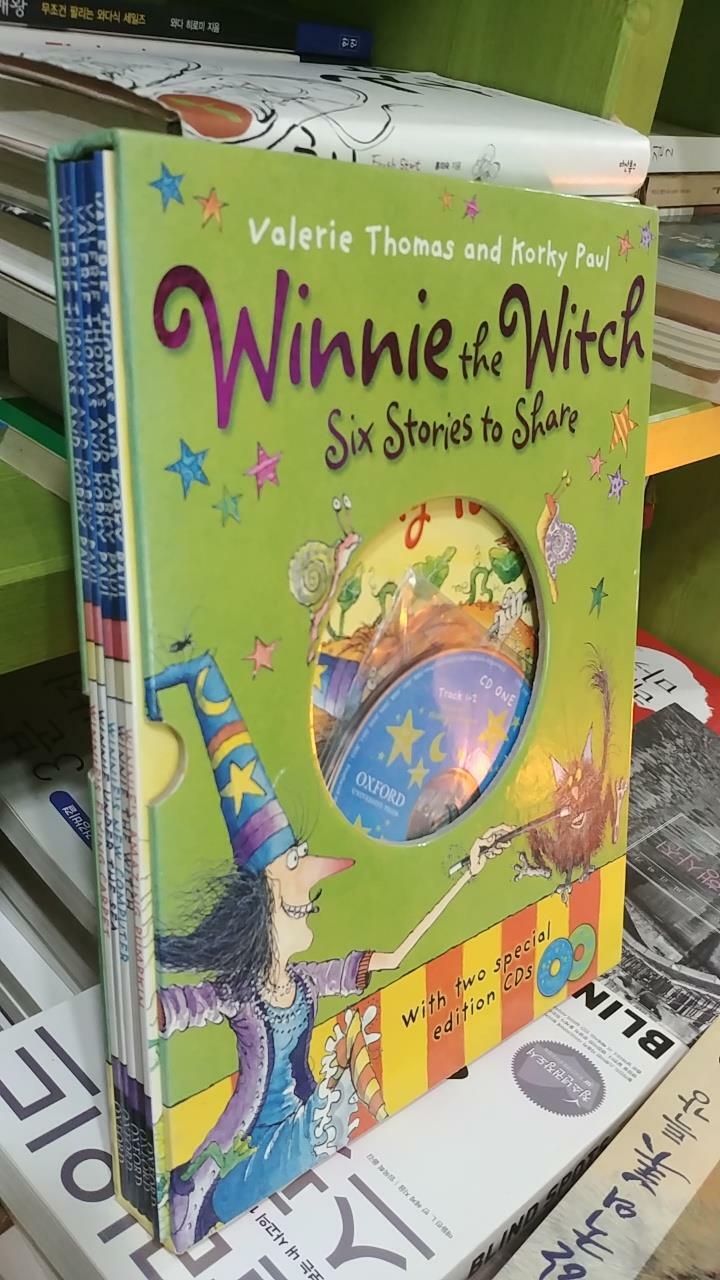 [중고] Winnie the Witch 6 Stories to Share (6 Paperback + 2 CDs)