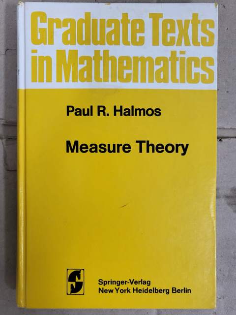 [중고] Measure Theory (Hardcover, 1974. 2nd Print)