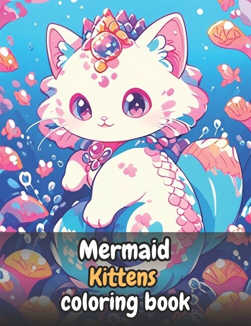 Mermaid Kittens Coloring Book for Kids: Mermaid cats and take the kids on a fun trip full of families and exciting adventures (Paperback)