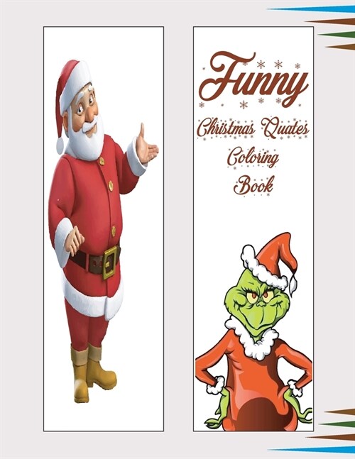 Funny Christmas Quotes Coloring Book (Paperback)