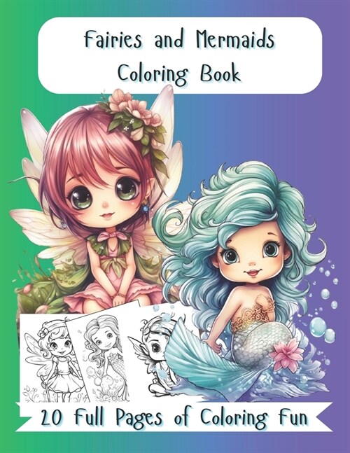 Fairies & Mermaids Coloring Book (Paperback)