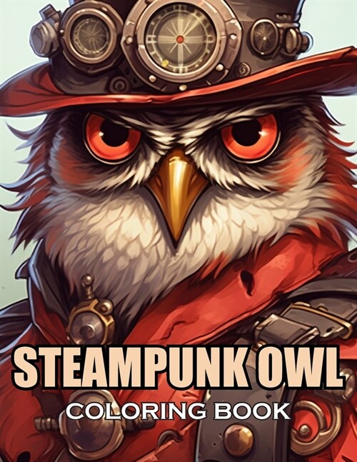 Steampunk Owl Coloring Book: New and Exciting Designs Suitable for All Ages (Paperback)