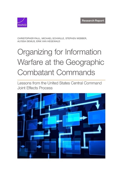 Organizing for Information Warfare at the Geographic Combatant Commands: Lessons from the United States Central Command Joint Effects Process (Paperback)