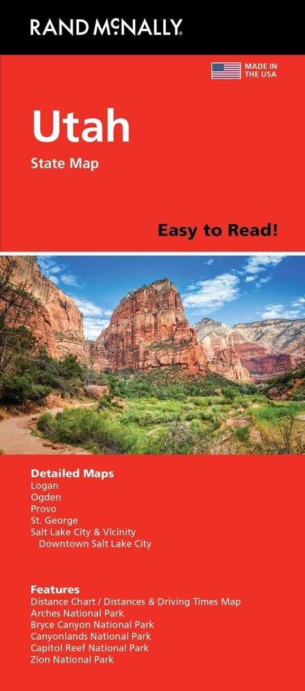 Rand McNally Easy to Read: Utah State Map (Folded)