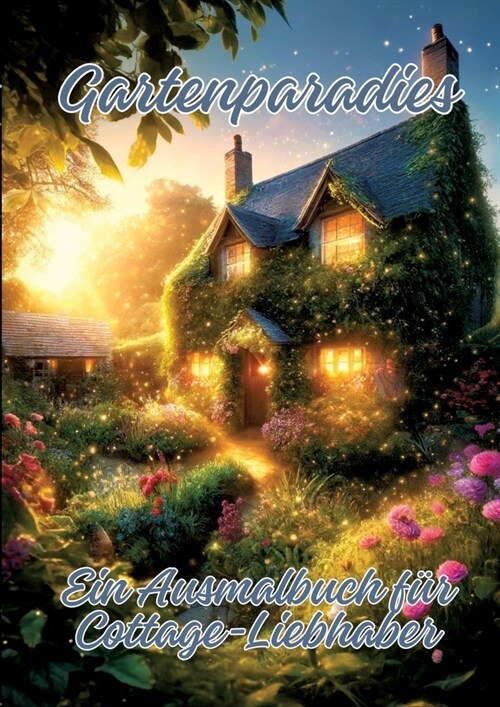 Gartenparadies: Ein Ausmalbuch f? Cottage-Liebhaber (Paperback)