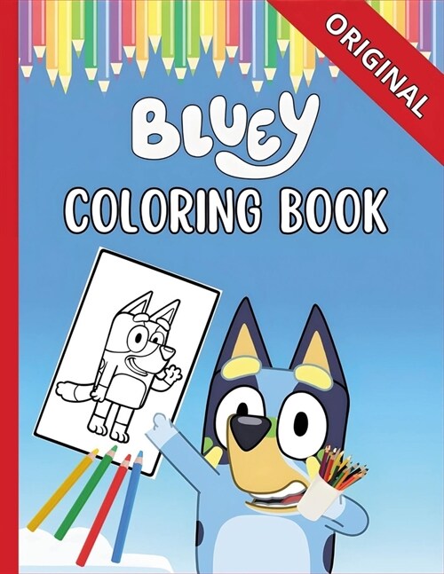 Bluey Coloring Book: Encourage Creativity with JUMBO Coloring Pages (Paperback)