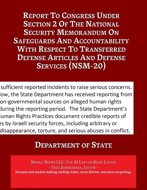 Report to Congress ... (NSM-20) (Paperback)