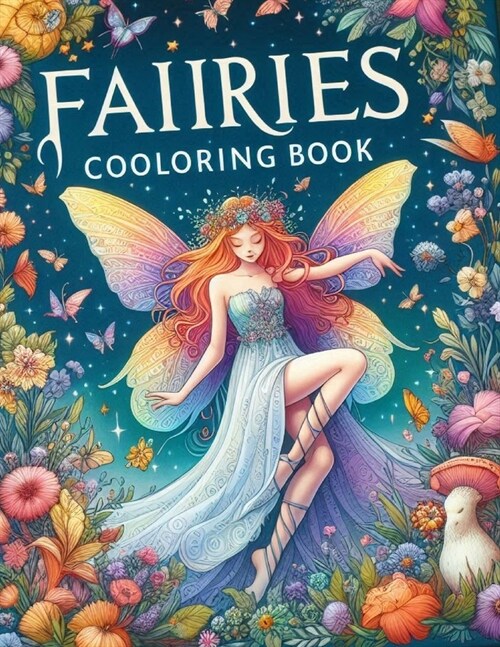 fairies coloring book (Paperback)