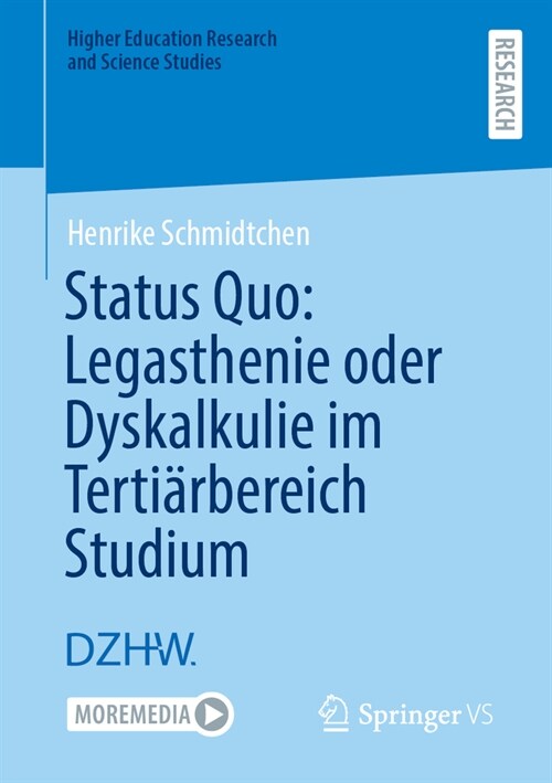 Status Quo: Legasthenie Oder Dyskalkulie Im Terti?bereich Studium (Paperback, 2024)