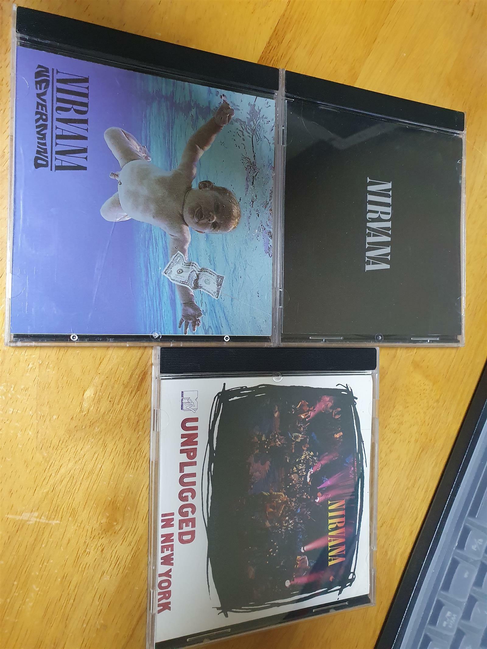 [중고] 너바나Nirvana 음반CD 3종 - Nevermind, Unplugged In New York, Nirvana