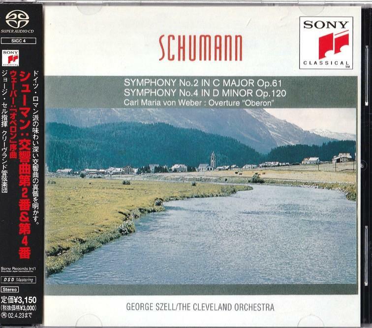 [중고] [수입] 슈만 : 교향곡 2 & 4번 조지 셀 (George Szell) -[SACD 전용음반] [Sony Music Japen]