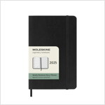 Moleskine 2025 12-Month Weekly Pocket Softcover Notebook : Black (Paperback)