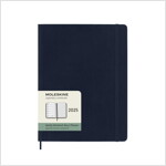 Moleskine 2025 12-Month Weekly XL Softcover Notebook : Sapphire Blue (Paperback)