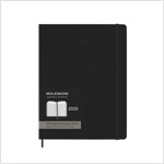 Moleskine 2025 PRO 12-Month Weekly Vertical XL Hardcover Notebook : Black (Paperback)