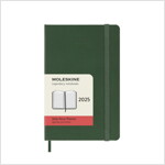 Moleskine 2025 12-Month Daily Pocket Hardcover Notebook : Myrtle Green (Paperback)