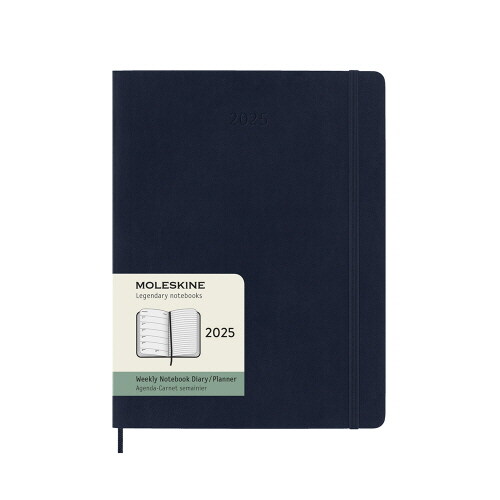 Moleskine 2025 12-Month Weekly XL Softcover Notebook : Sapphire Blue (Paperback)