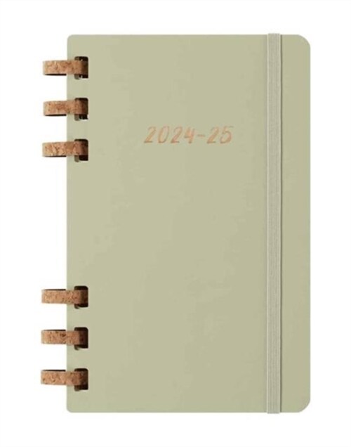 Moleskine 2025 12-Month Large Hardcover Academic Spiral Planner : Kiwi (Paperback)