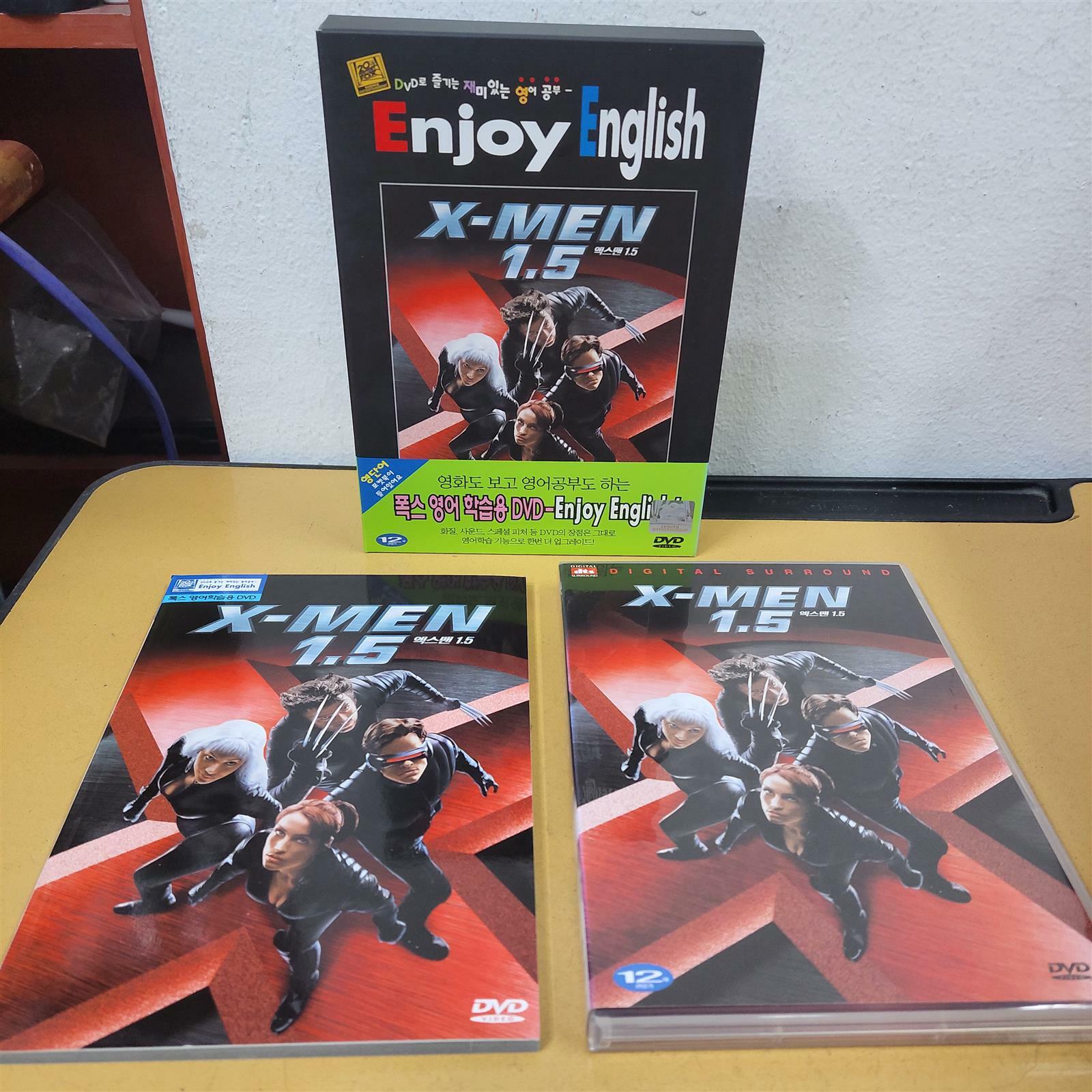 [중고] [폭스 영어학습용DVD-Enjoy English] X-MEN 1.5(엑스맨1.5)...*교재+DVD