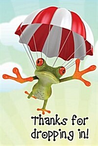 Thanks for Dropping In! Frog Postcard (Pkg of 25) (Novelty)