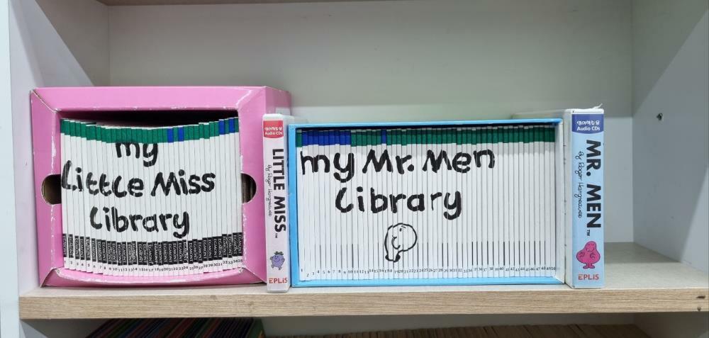 [중고] Mr. Men Little Miss 픽쳐북 세트 MEN(50권, CD8장), Miss(35권, CD6장)