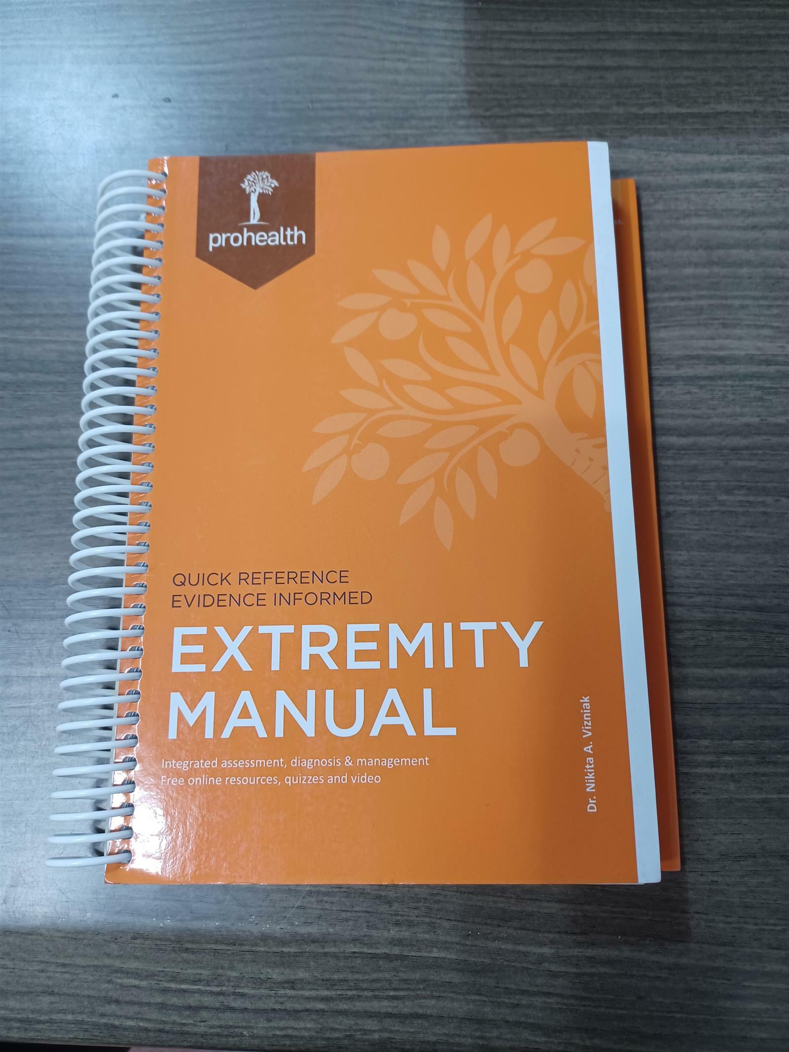 [중고] Extremity Manual Textbook (Coil Bound)