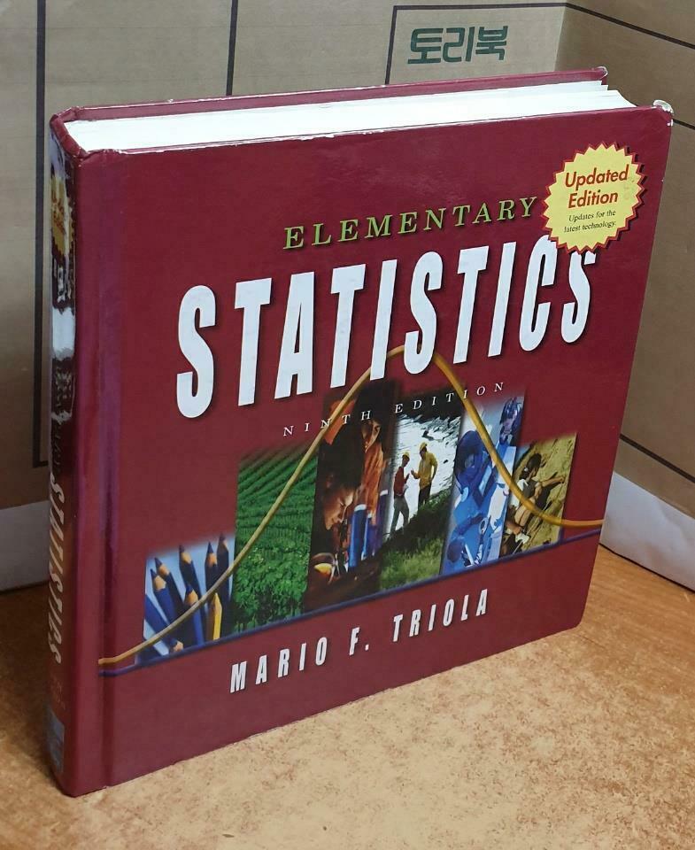 [중고] Elementary Statistics (Hardcover, CD-ROM, 9th)