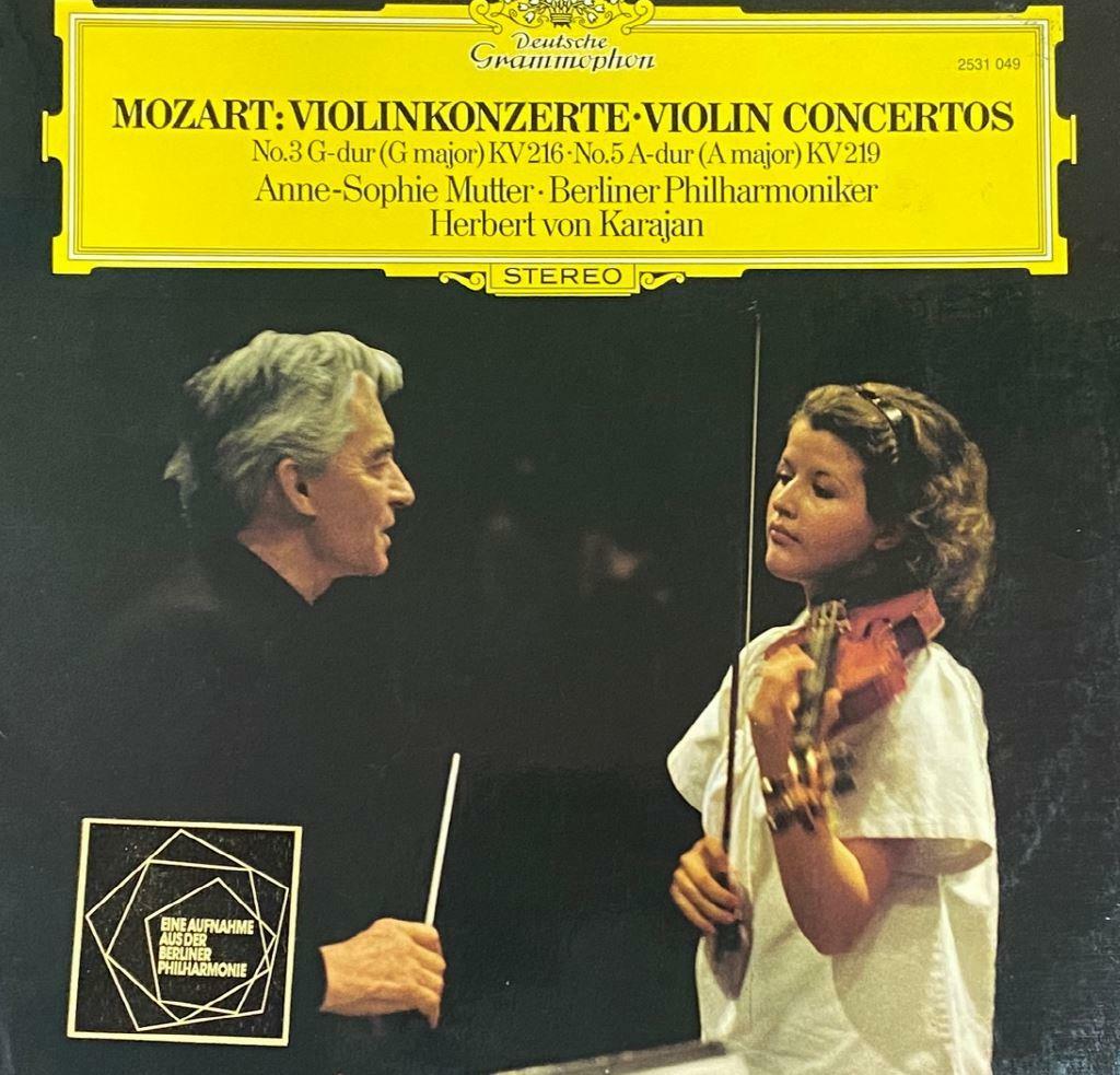[중고] [LP] 소피 무터,카라얀 - Sophie Mutter,Karajan - Mozart Violin Concertos No.3 & 5 LP [독일반]