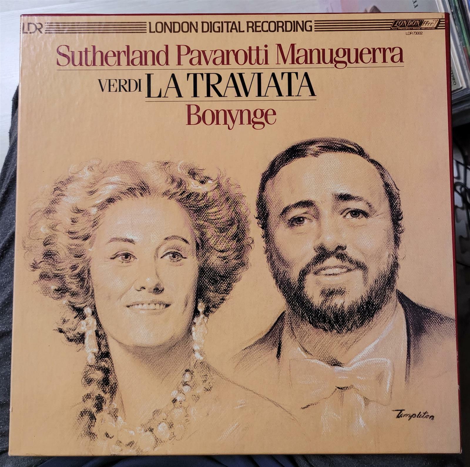 [중고] [수입][LP] Sutherland/ Pavarotti/ Bonynge -  베르디 : 라 트라비아타 (3LP)(미국)(네덜란드)