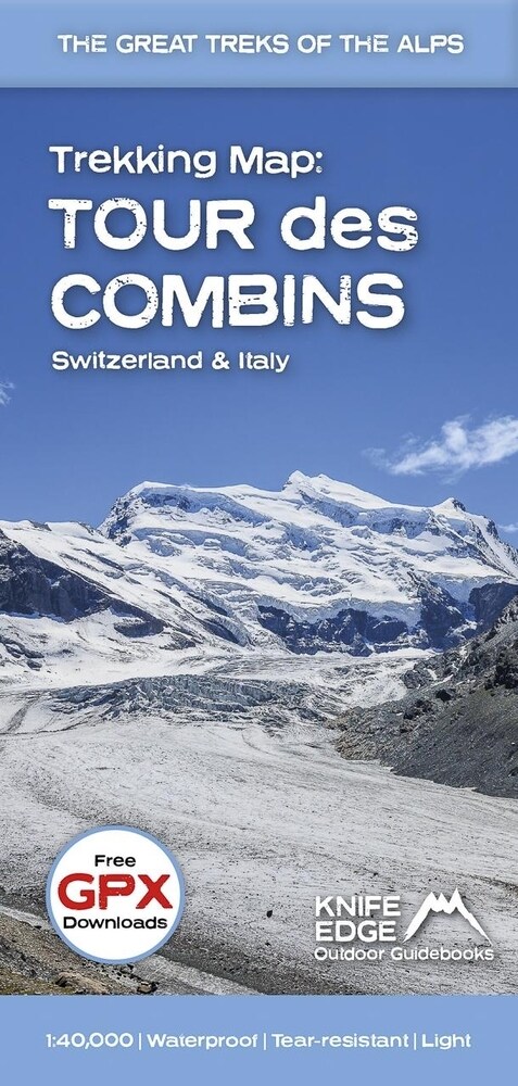 Trekking Map: Tour des Combins : Switzerland & Italy (Sheet Map)