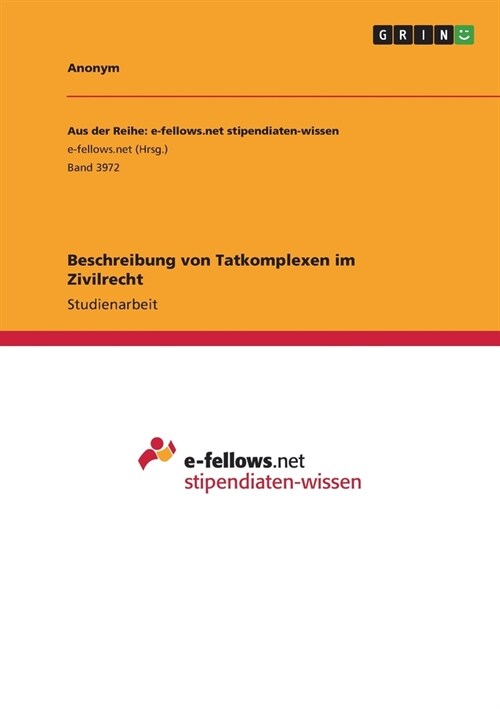Beschreibung von Tatkomplexen im Zivilrecht (Paperback)