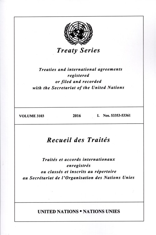 Treaty Series 3103 (Paperback)