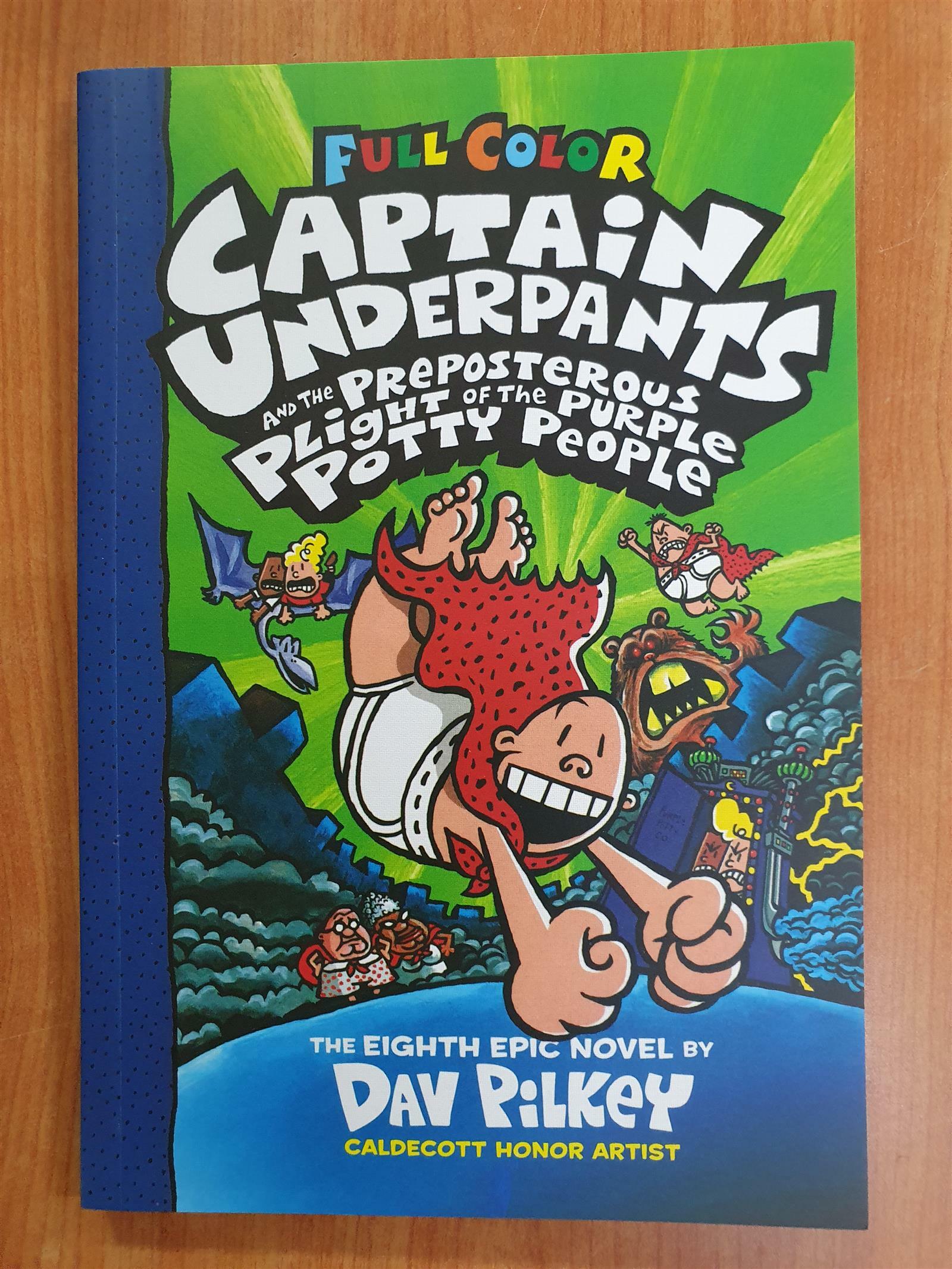[중고] Captain Underpants #8 : The Preposterous Plight of the Purple Potty People (Paperback, Full Color Edition)